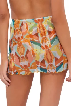 B. Swim Bottoms-Marcela Mesh Sarong
