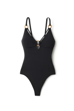 Robin Piccone High Leg|Plunge-Margot Plunge One Piece Swimsuit