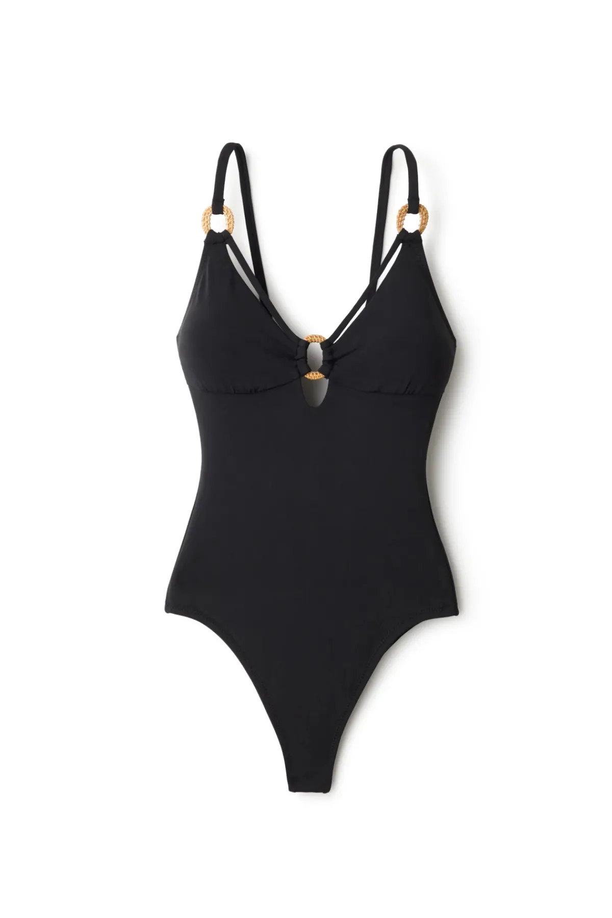 Robin Piccone High Leg|Plunge-Margot Plunge One Piece Swimsuit
