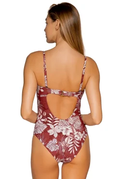 Sunsets Bandeau|One Pieces-Marion Maillot Bandeau One Piece Swimsuit