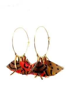 Gas Bijoux Jewelry-Marly Feather Earrings