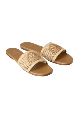 Kaanas Footwear-Meera Fishnet Slides