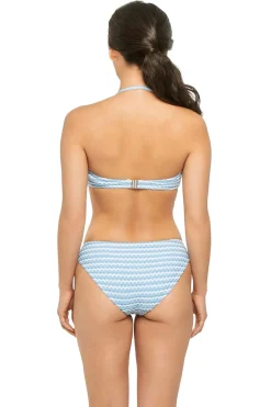Seafolly Halter|Bandeau-Mesh Effect Bandeau Bikini Top
