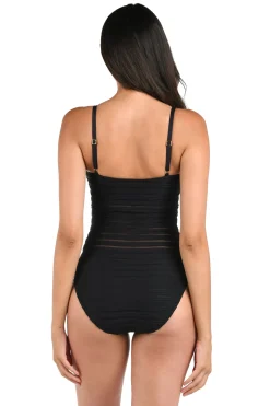 La Blanca One Pieces-Mesh One Piece Swimsuit