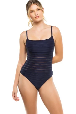 La Blanca One Pieces-Mesh One Piece Swimsuit