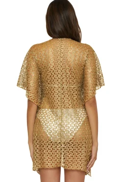 Becca by Rebecca Virtue Tunics-Metallic Crochet Tunic