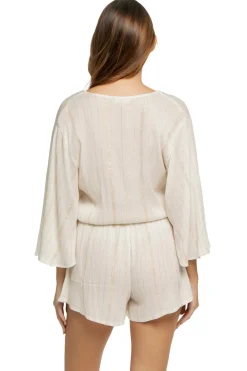 Elan Jumpsuits / Rompers-Metallic Romper