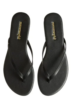 Summerful Footwear-Metallic Thong Flip Flops