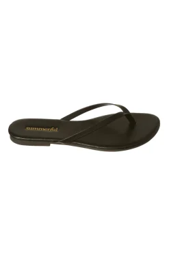 Summerful Footwear-Metallic Thong Flip Flops