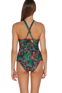 Sunsets High Neck|Tank-Mia High Neck X-Back Tankini Top