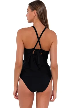 Sunsets High Neck|Tank-Mia High Neck X-Back Tankini Top