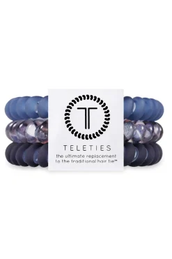 Teleties Hair Accessories-Midnight Rain 3-Pack Hair Ties