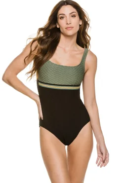 Paula Beachwear Tank|One Pieces-Mimizan Over The Shoulder One Piece Swimsuit