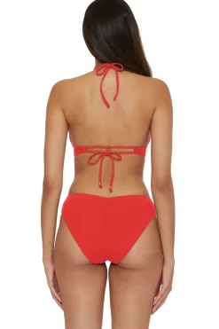 Becca by Rebecca Virtue Halter|Bikinis-Mira Banded Halter Bikini Top