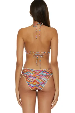 Becca by Rebecca Virtue Triangle|Halter-Mira Banded Halter Bikini Top
