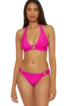 Becca by Rebecca Virtue Triangle|Halter-Mira Halter Bikini Top