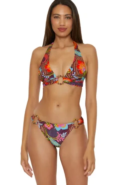 Becca by Rebecca Virtue Triangle|Halter-Mira Halter Bikini Top