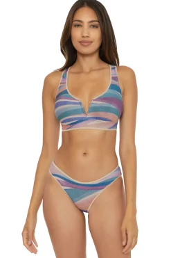 Becca by Rebecca Virtue Bikinis-Miranda Banded V-Front Bikini Top (D+ Cup)