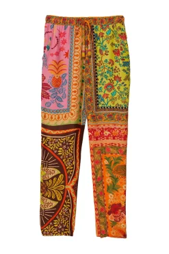 Farm Rio Bottoms-Mixed Scarves Pants