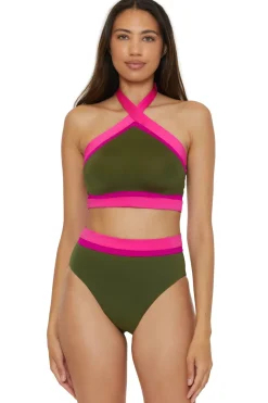 Trina Turk High Neck|Halter-Monaco High Neck Bikini Top
