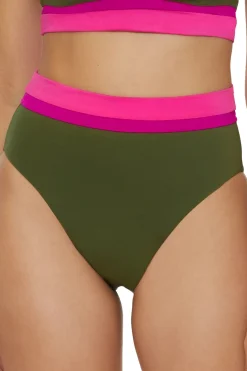 Trina Turk High Leg|High Waist-Monaco High Waist Bikini Bottom