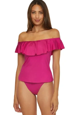 Trina Turk Bandeau|Tankinis-Monaco Off Shoulder Bandeau Tankini Top