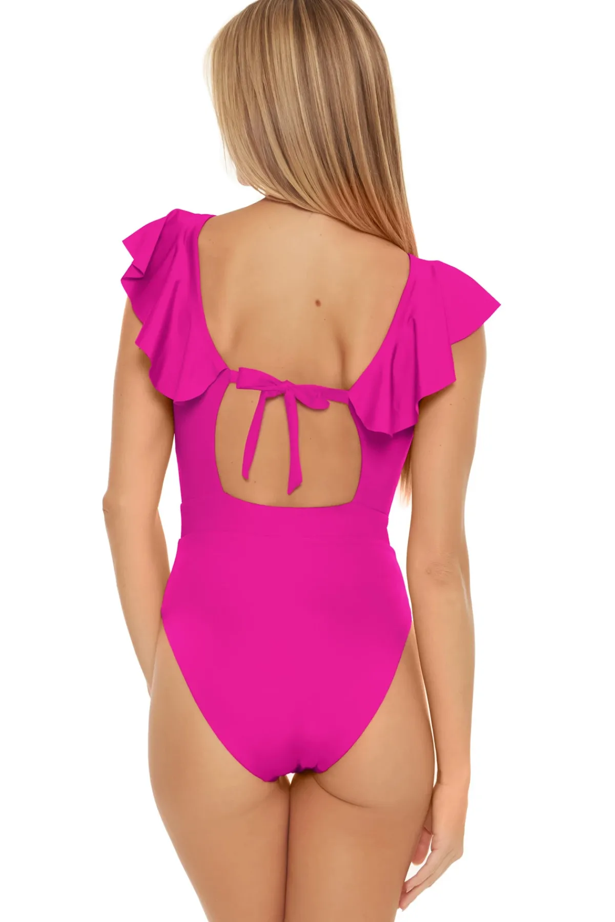 Trina Turk High Leg|Plunge-Monaco Plunge One Piece Swimsuit