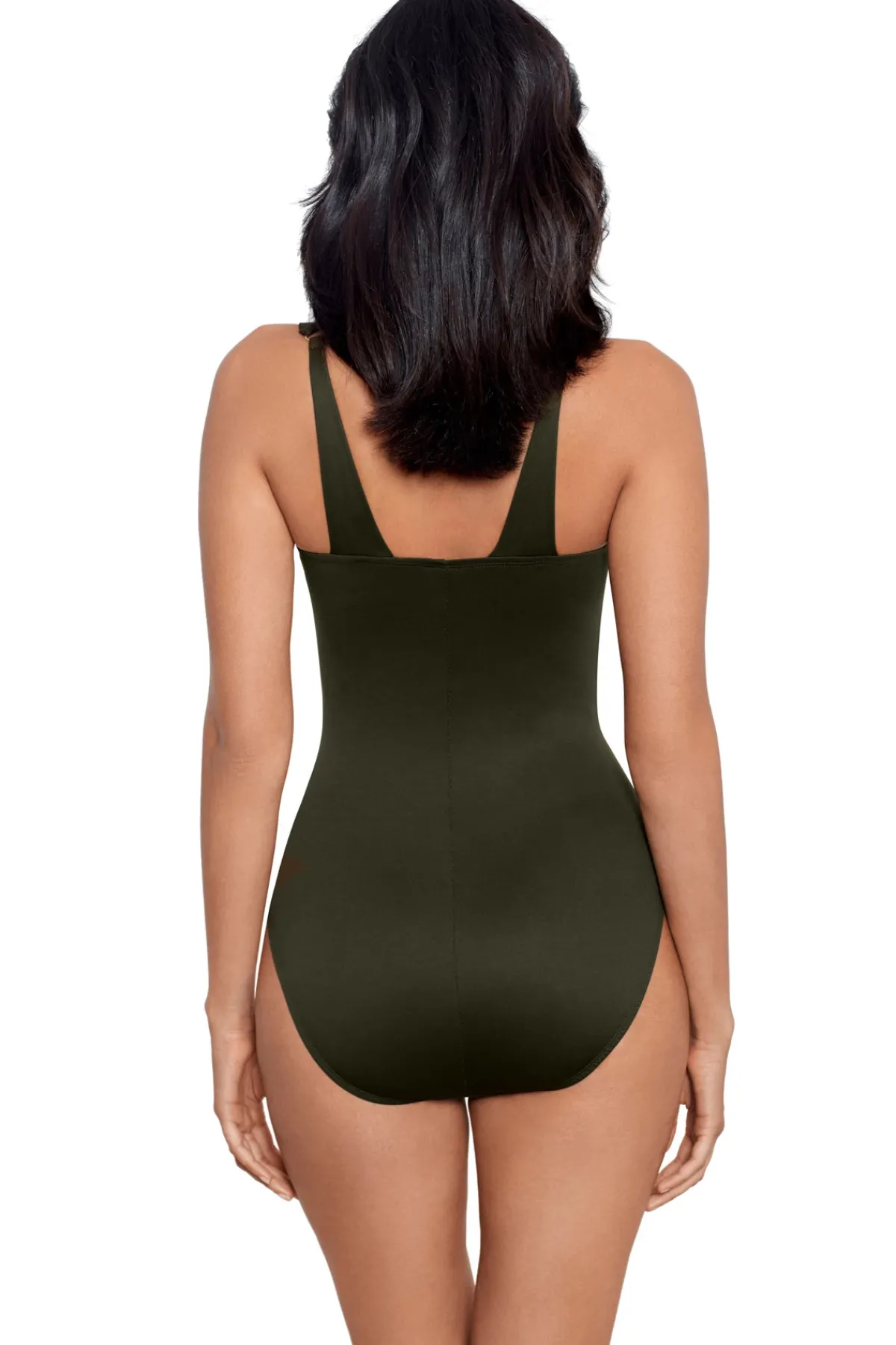 Miraclesuit Asymmetrical|One Pieces-Network Azura Mesh Underwire Asymmetrical One Piece Swimsuit