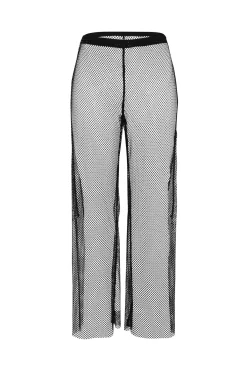 L'Agence Bottoms-Noemi Crochet Cover Pants