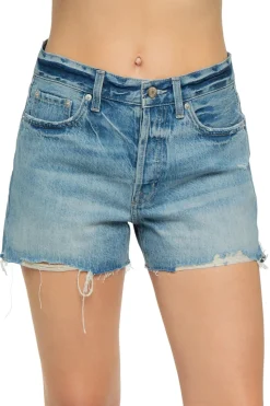 Pistola Bottoms-Nova Distressed Denim Shorts