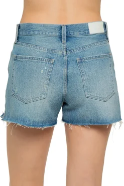 Pistola Bottoms-Nova Distressed Denim Shorts