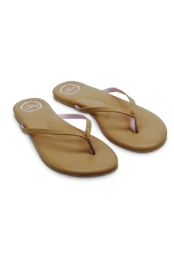 Solei Sea Footwear-Nude Flip Flops