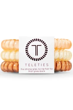 Teleties Hair Accessories-Nudes 3-Pack Hair Ties