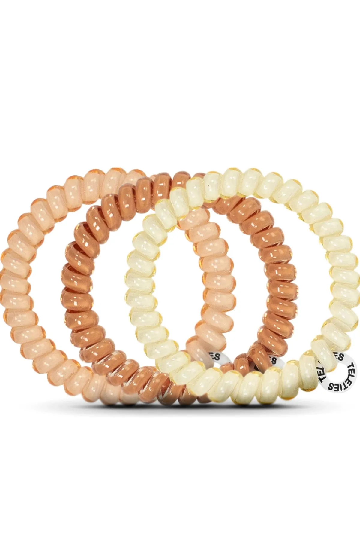 Teleties Hair Accessories-Nudes 3-Pack Hair Ties