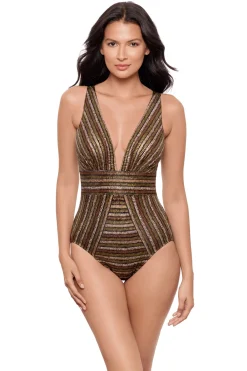 Miraclesuit Plunge|One Pieces-Odyssey Sparkle Sands One Piece Swimsuit