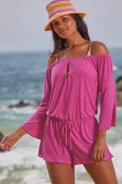 Becca by Rebecca Virtue Jumpsuits / Rompers-Off Shoulder Romper