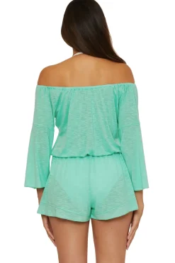 Becca by Rebecca Virtue Jumpsuits / Rompers-Off Shoulder Romper
