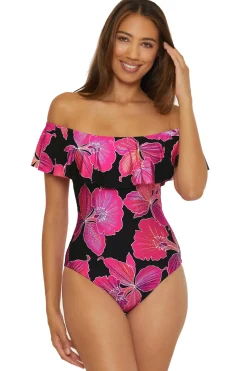 Trina Turk Bandeau|One Pieces-Off-The-Shoulder One Piece Swimsuit