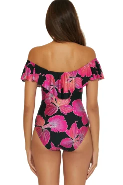 Trina Turk Bandeau|One Pieces-Off-The-Shoulder One Piece Swimsuit
