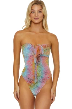Isabella Rose Monokini / Cut Out|High Leg-Ombre Burnout One Piece Swimsuit