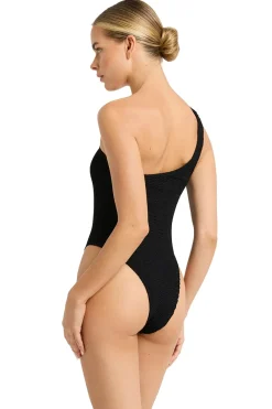 Bond-Eye Asymmetrical|High Leg-Oscar Asymmetrical One Piece Swimsuit