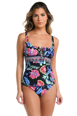 La Blanca Tank|Tankinis-Over The Shoulder Tankini Top
