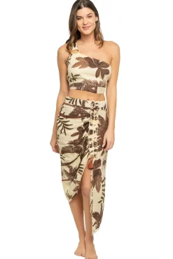 Z & L Europe Matching Sets|Tops-Palm Dream Crop Top