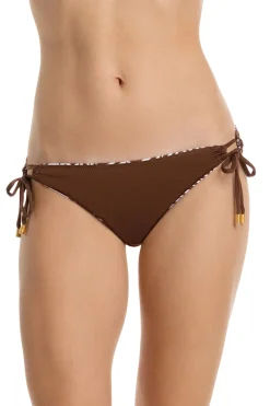 Helen Jon Tie Side|Hipster-Paradise Palm Reversible Hipster Bikini Bottom