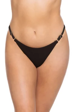MaxSwim Brazilian / Cheeky|Bikinis-Parker Textured Tab Side Brazilian Bikini Bottom
