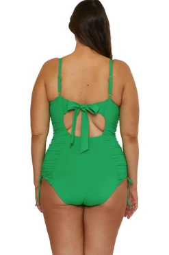 Becca Etc by Rebecca Virtue One Pieces-Paula Lace-Up One Piece Swimsuit