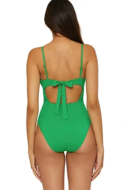 Becca by Rebecca Virtue One Pieces-Paula Lace-Up One Piece Swimsuit