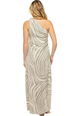 Misa Los Angeles Sundresses-Persephone Asymmetrical Maxi Dress
