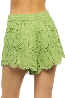 Farm Rio Bottoms-Pineapple Eyelet Shorts