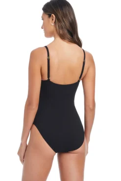 Bleu Rod Beattie Plunge|One Pieces-Pique Ole V-Neck One Piece Swimsuit